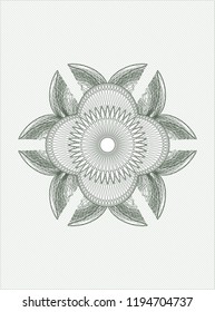 Green money style emblem or rosette