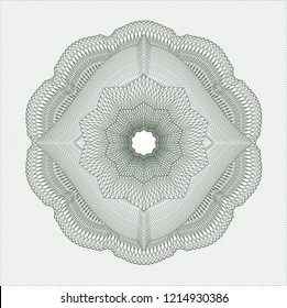 Green money style emblem or rosette