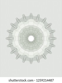 Green money style emblem or rosette