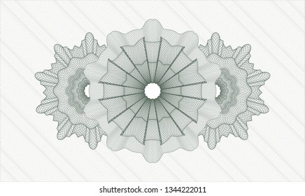 Green money style emblem or rosette