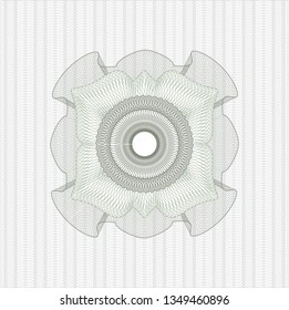 Green money style emblem or rosette