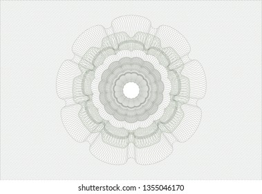Green money style emblem or rosette