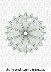 Green money style emblem or rosette