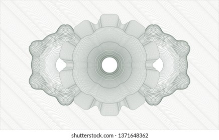 Green money style emblem or rosette