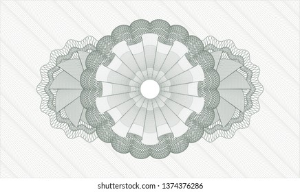 Green money style emblem or rosette