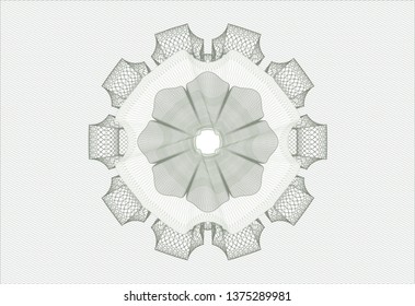 Green money style emblem or rosette