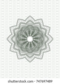 Green money style emblem or rosette