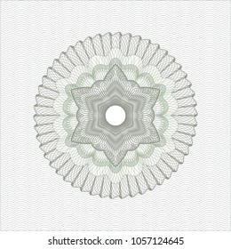 Green money style rosette
