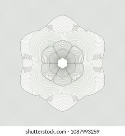 Green money style rosette