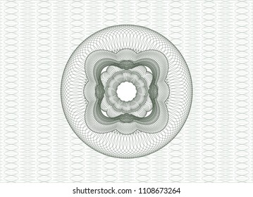 Green money style rosette