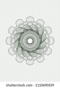  Green money style rosette