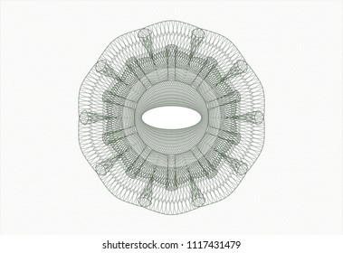 Green money style rosette