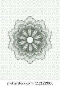Green money style rosette