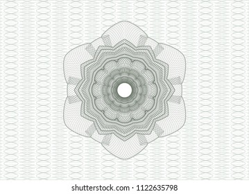 Green money style rosette