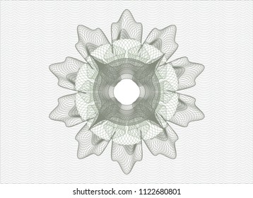 Green money style rosette