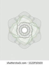 Green money style rosette
