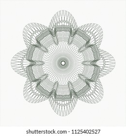 Green money style rosette