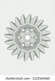 Green money style rosette