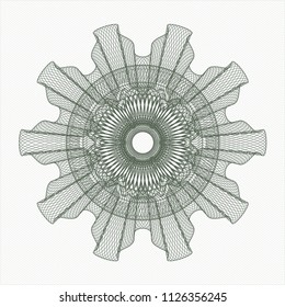 Green money style rosette