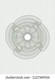 Green money style rosette