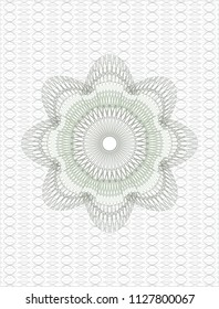 Green money style rosette