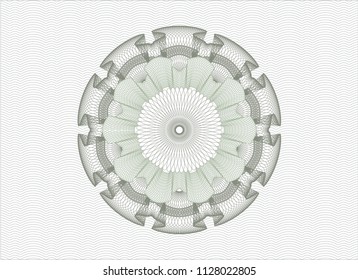 Green money style rosette