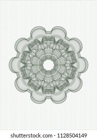 Green money style rosette
