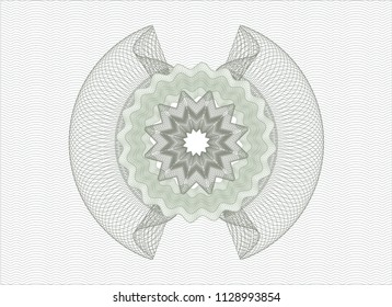 Green money style rosette