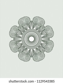 Green money style rosette