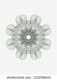 Green money style rosette