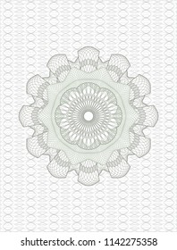 Green money style rosette