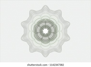 Green money style rosette