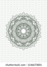 Green money style rosette