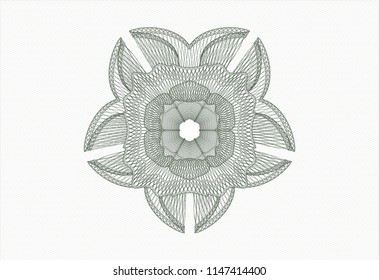 Green money style rosette