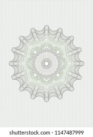 Green money style rosette