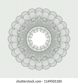 Green money style rosette