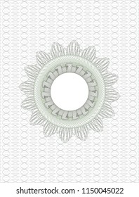 Green money style rosette