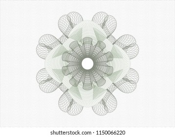Green money style rosette