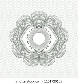 Green money style rosette