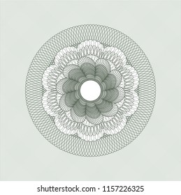 Green money style rosette