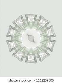 Green money style rosette