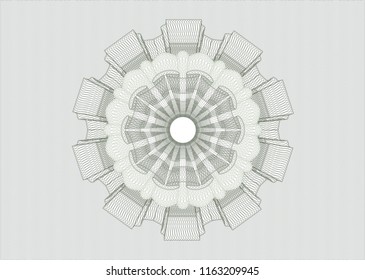 Green money style rosette