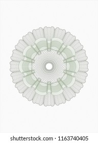 Green money style rosette