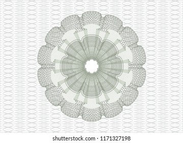 Green money style rosette