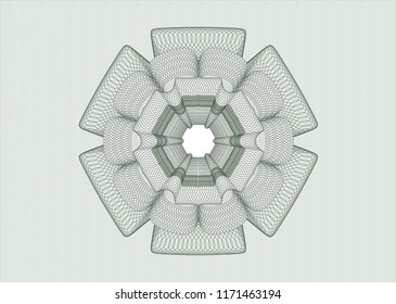 Green money style rosette