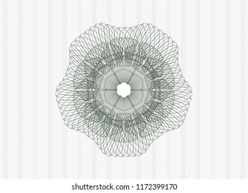 Green money style rosette