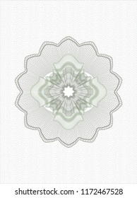 Green money style rosette