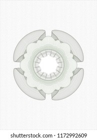 Green money style rosette