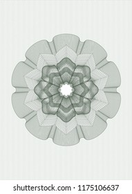 Green money style rosette