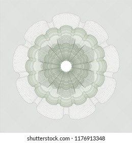 Green money style rosette